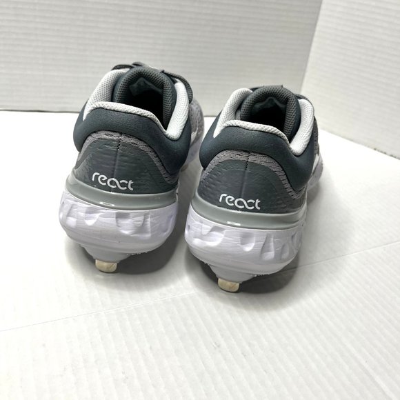 Nike Alpha Huarache Elite 4 Low Cleats White Wolf Grey DJ6521-012 Men Size - Picture 6 of 14